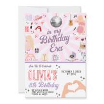 In mijn verjaardag tijdperk verjaardagsuitnodiging