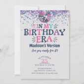 In mijn verjaardag tijdperk verjaardagsuitnodiging kaart (Voorkant)