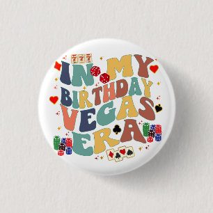 In mijn verjaardag Vegas Era Vakantie Party Travel Ronde Button 3,2 Cm
