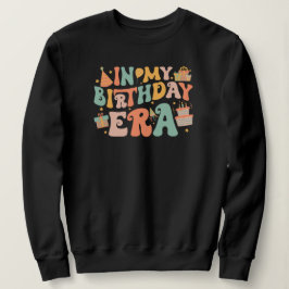 In mijn verjaardagstijd | Pastel Groovy Lettering Trui