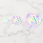 In mijn verjaardagstijd, Rainbow Neon Verjaardag Confetti (Voorkanten)