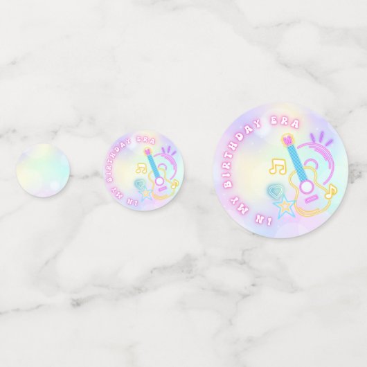 In mijn verjaardagstijd, Rainbow Neon Verjaardag Confetti (Voorkanten)