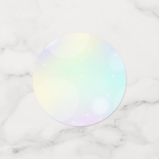 In mijn verjaardagstijd, Rainbow Neon Verjaardag Confetti (Kleine voorkant)