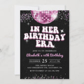 In mijn verjaardagstijd roze Paarse verjaardag Kaart (Voorkant)