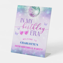 In mijn verjaardagstijd - Teen Birthday Girl Reclamebord Met Voetstuk