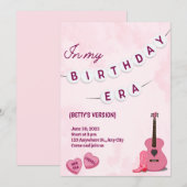 In mijn verjaardagstijd uitnodiging (Voorkant / Achterkant)