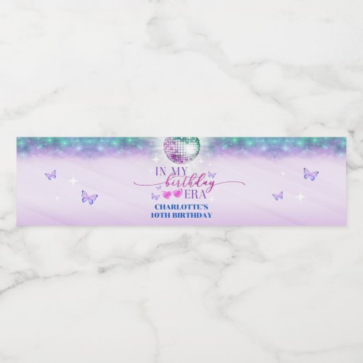 In mijn verjaardagstijd Water Bottle Label Waterfles Etiket (Enkel label)