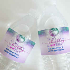 In mijn verjaardagstijd Water Bottle Label Waterfles Etiket