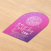 In mijn verjaardagstijdperk, Era Party, Eras Party Acryl Uitnodigingen (Laagn)