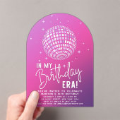 In mijn verjaardagstijdperk, Era Party, Eras Party Acryl Uitnodigingen (Insitu (Draagbaar))