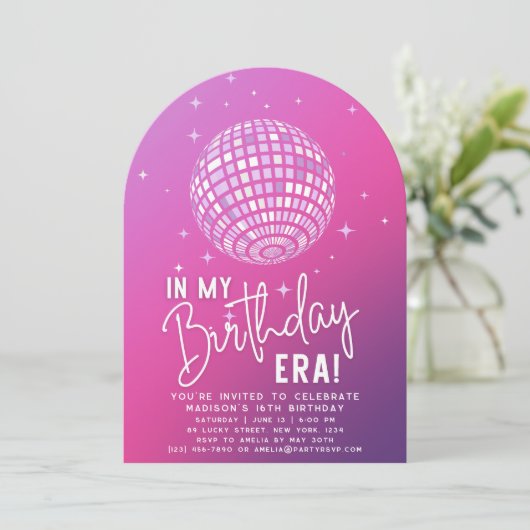 In mijn verjaardagstijdperk, Era Party, Eras Party Kaart (Staand voorkant)