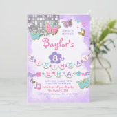 In mijn verjaardagstijdperk feestuitnodiging kaart (Staand voorkant)