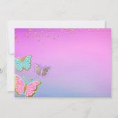 In Mijn Verjaardagstijdperk Feestuitnodiging met F Kaart (Achterkant)