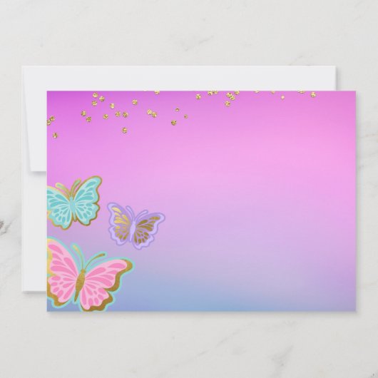 In Mijn Verjaardagstijdperk Feestuitnodiging met F Kaart (Achterkant)