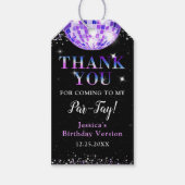 In mijn verjaardagstijdperk Paarse Disco Verjaarda Cadeaulabel (Voorkant)