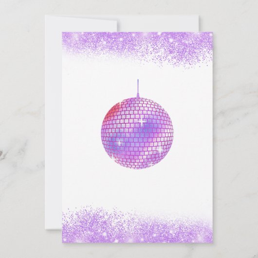 In mijn verjaardagstijdperk Paarse Sleepover Verja Kaart (Achterkant)