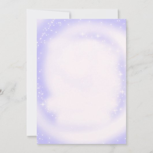 In mijn verjaardagstijdperk Paarse verjaardagsuitn Kaart (Achterkant)