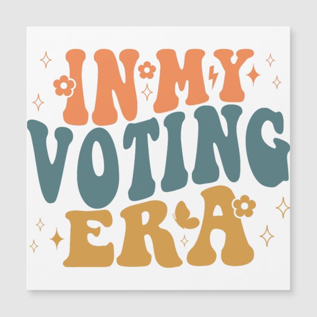 In mijn verkiezingstijd retro wavy (Voorkant)