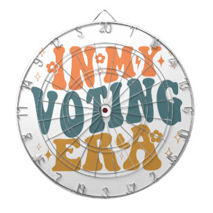 In mijn verkiezingstijd retro wavy dartbord