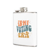 In mijn verkiezingstijd retro wavy heupfles (Links)