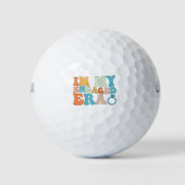 In mijn verloofde tijdperk Groovy Retro Golfballen (Voorkant)