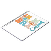 In mijn verloofde tijdperk Groovy Retro Notitieboek (Linkerzijde)