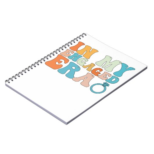 In mijn verloofde tijdperk Groovy Retro Notitieboek (Linkerzijde)