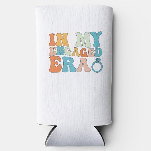 In mijn verloofde tijdperk Groovy Retro Seltzer Blikjeskoeler (Voorkant)