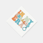 In mijn verloofde tijdperk Groovy Retro Servet (Hoek)