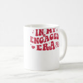 In mijn verloofde tijdperk retro bruid vrijgezelle koffiemok (Voorkant rechts)