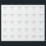 In mijn verloofde tijdperk voeg naam datum verlovi cadeaupapier<br><div class="desc">ontwerp</div>