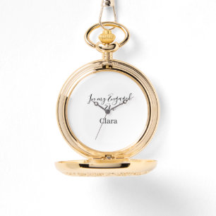 In mijn verloofde tijdperk voeg naam datum verlovi horloge