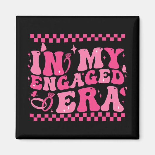 In Mijn Verlovingstijdperk Groovy Bruid Bacheloret Magneet (Voorkant)