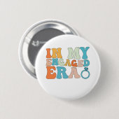 In Mijn Verlovingstijdperk Groovy Retro Ronde Button 5,7 Cm (Voorkant /achterkant)