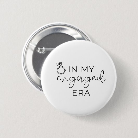 In mijn verlovingstijdperk ronde button 5,7 cm (Voorkant /achterkant)