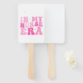 In mijn verpleegtijd, grappig verpleegkundige cade handwaaier (Voorkant en achterkant)