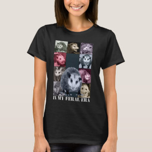 In mijn verwilderde tijdperk Funny Opossum Meme Po T-shirt