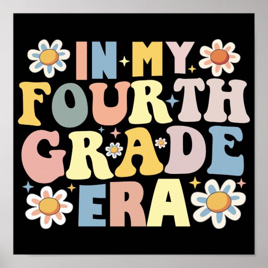 In mijn vierde klas tijdperk terug naar school poster (Voorkant)