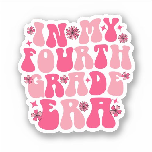 In mijn vierde leerjaar sticker (Voorkant)