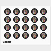 In Mijn Vijfde Klas Periode 5e Klas Periode Leraar Ronde Sticker (Vel)