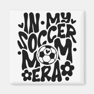 In mijn voetbal mam era grappige mama Moederdag Magneet