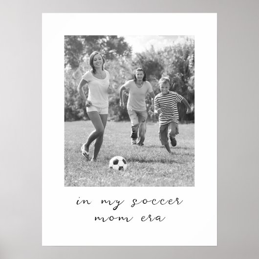 In Mijn Voetbal Moeder Era aangepaste foto geperso Poster (Voorkant)