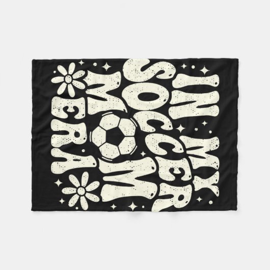 In Mijn Voetbal Moeder Era Voetbal Mama Moeder Lev Fleece Deken (Voorkant (Horizontaal))