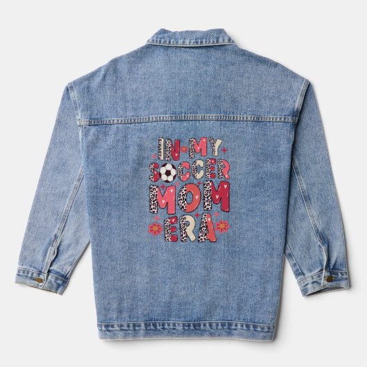 In mijn voetbalmam tijdperk denim jacket (Achterkant)