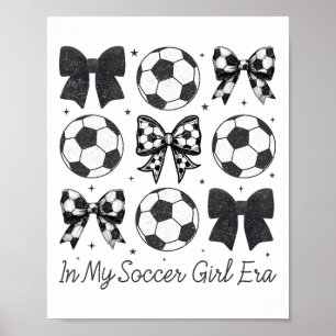 In Mijn Voetbalmeisje Era Schattige Strik Vrouweli Poster