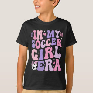 In Mijn Voetbalmeisjes Tijdperk Retro Groovy Voetb T-shirt