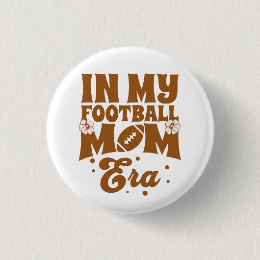 In Mijn Voetbalmoeder Tijdperk Ronde Button 3,2 Cm (Voorkant)