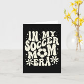 In Mijn Voetbalmoeder Tijdperk Voetbal Mama Moeder Kaart (Gele Bloem)