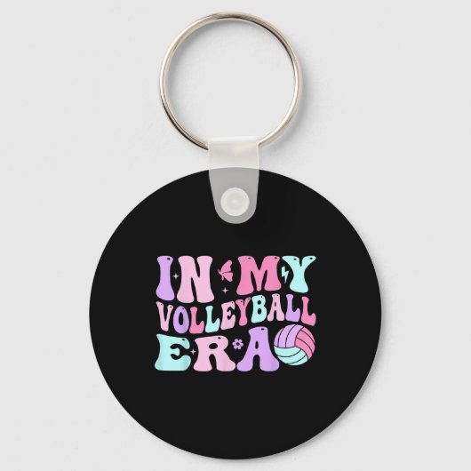 In mijn volleybal tijdperk volleybal liefhebber co sleutelhanger (Voorkant)