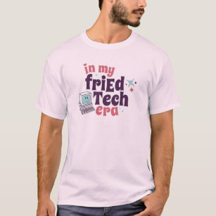 "In mijn vrEdTech-tijdperk" Schattigee computer T-shirt